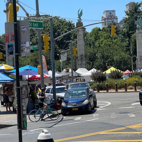 Photo taken at Grand Army Plaza Greenmarket by Sage on 7/23/2022