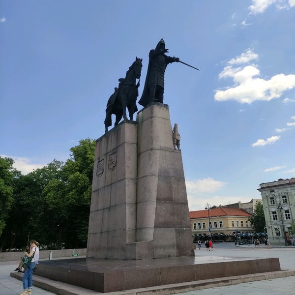 Photo taken at Great Duke Gediminas monument by Victor . on 7/2/2022