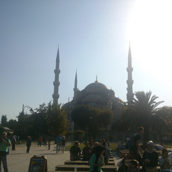 Photo taken at Sultanahmet Mosque Information Center by Ayşee N. on 9/24/2014