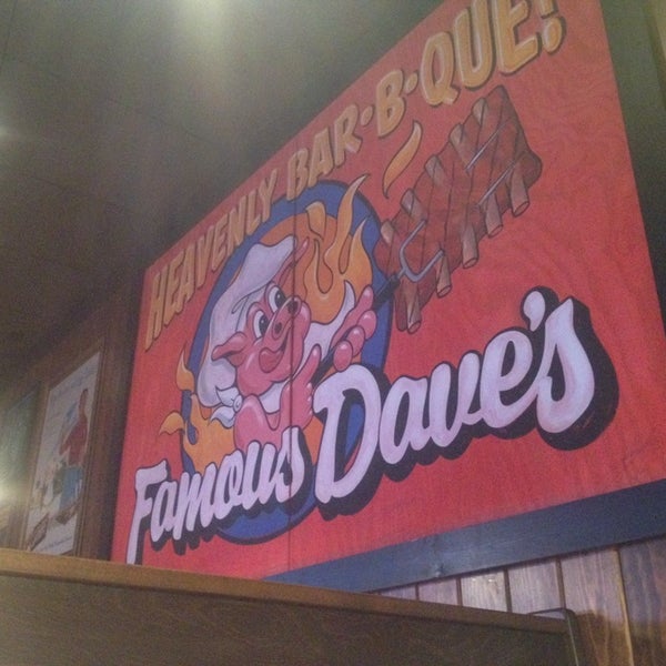 Photo taken at Famous Dave&#39;s by James J. on 5/3/2014