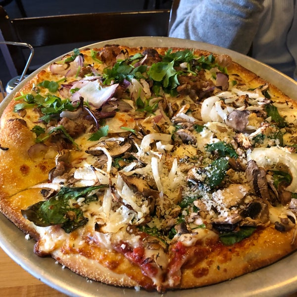 Photo taken at Blue Line Pizza by Junko I. on 2/19/2018