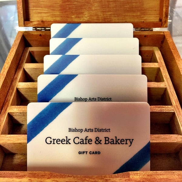 Foto diambil di Greek Cafe &amp; Bakery oleh Joanna T. pada 1/14/2016
