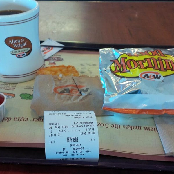 A&W Fast Food Restaurant in Edmonton