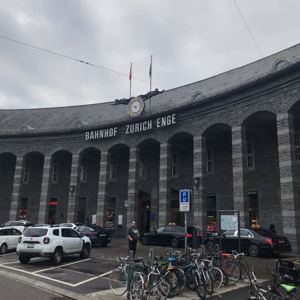Photo taken at Bahnhof Zürich Enge by Leo L. on 1/2/2019