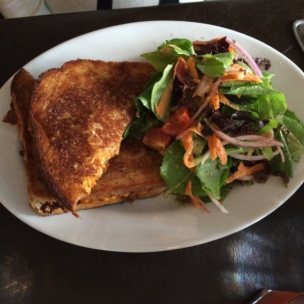 Brisket and pimento grilled cheese. It's awesome and makes for a great recovery meal on those weekend mornings.