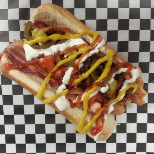 Have you tried our DDogs After Dark D' Street dog? It has #bacon #jalapenos #grilledonions #ketchup #mustard & #sourcream ONLY $4 & ONLY at #DDogsAfterDark (Thursday -Saturday After Restaurant closes)