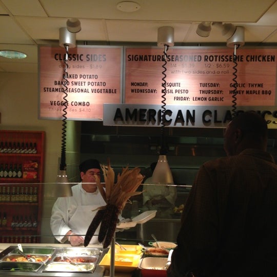 American Classics(all the way back to the right) rotates it's menu.  Take a look to see the daily special.