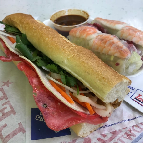Photo taken at Lee&#39;s Sandwiches by Valentino H. on 10/16/2019