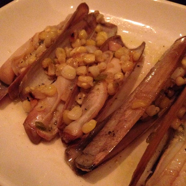 In addition to the crudo, the razor clam is amazing!