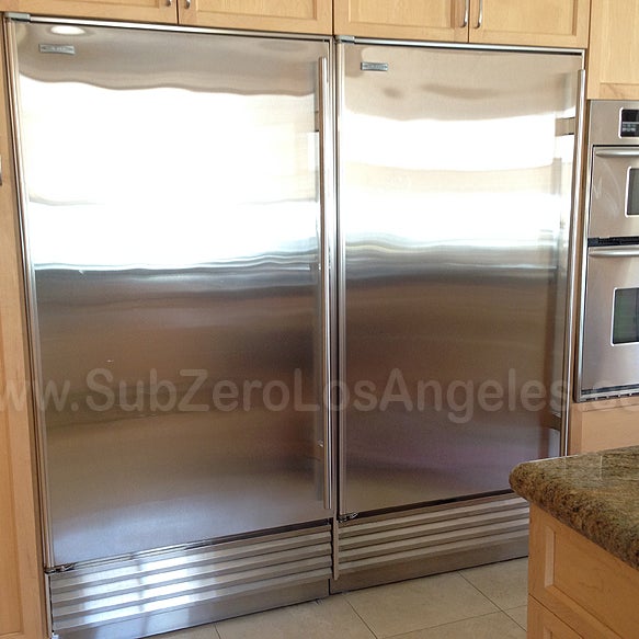 Two #SubZero #refrigerators, serviced and repaired in Santa Monica, CA this week