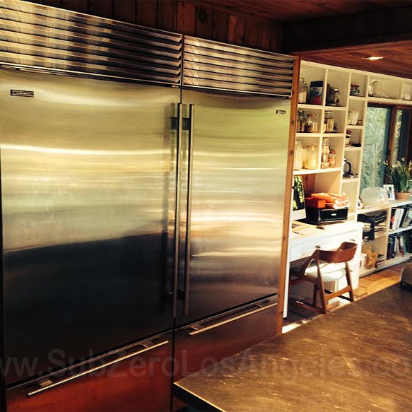 Two #SubZero #refrigerators, serviced and repaired in Santa Monica, CA this week