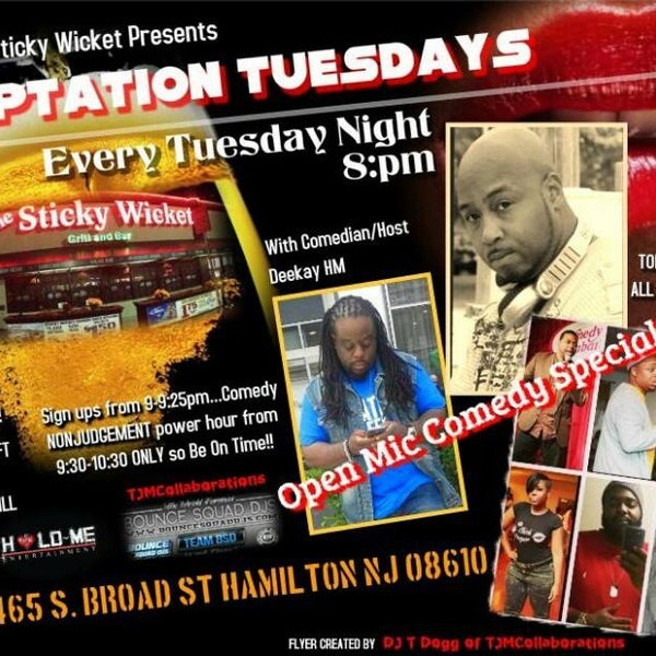 Temptation Tuesday's every Tuesday night with DJ T Dogg $2 Bud/Bud lite $2 well drinks Grill open till 12am