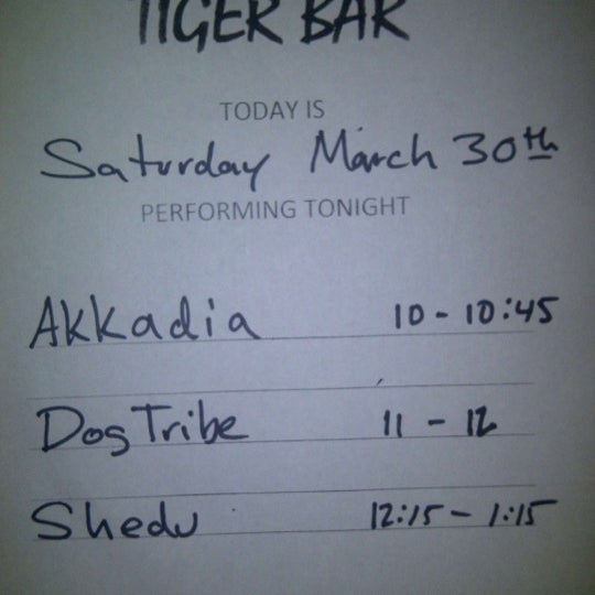3/31/2013에 Lexie S.님이 Tiger Bar에서 찍은 사진