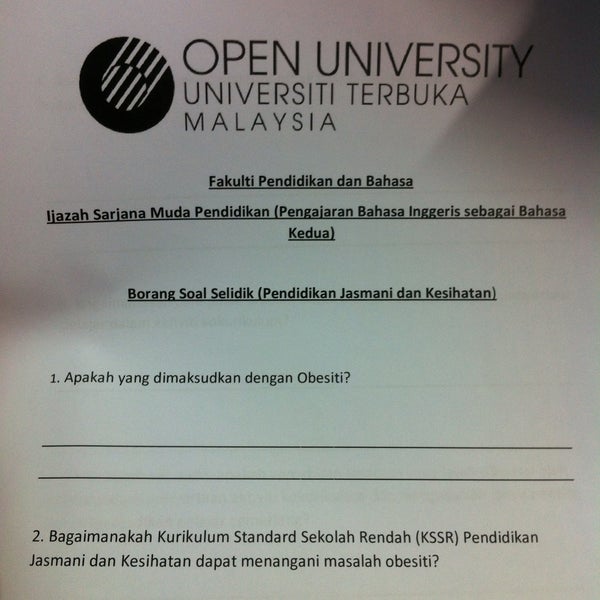 Open university malaysia