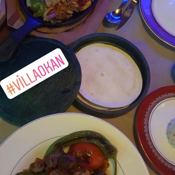Foto diambil di Villa Okan Restaurant oleh Özlem K. pada 4/21/2018