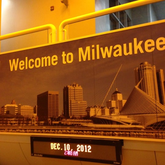 Photo taken at Milwaukee Mitchell International Airport (MKE) by Nicholas Z. on 12/10/2012