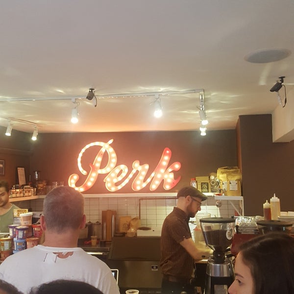 Photo taken at Perk Kafe by Grace S. on 5/5/2018