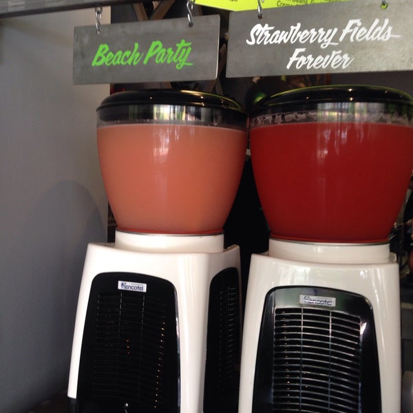 They make fresh limeades each day that always rotate. Passion fruit, strawberry, white peach, jalapeno mint.