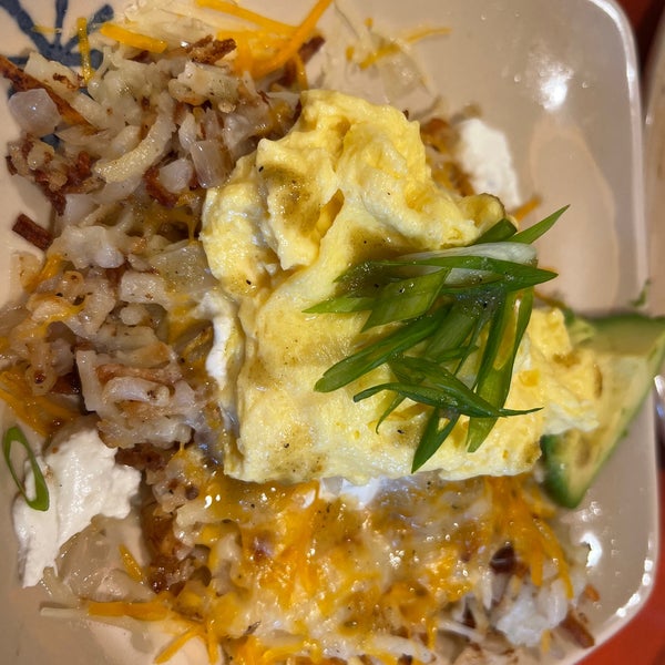 I love all Snoozes. If you love hash browns, get the spuds deluxe where you can add eggs of your choice + toppings to make a nice savory hash.