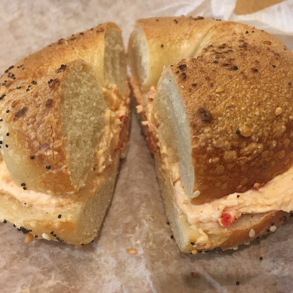 Out of Asiago bagels which was lame. Had a toasted everything bagel with sun dried tomato cream cheese. Decent, but not the best bagel I’ve ever had.