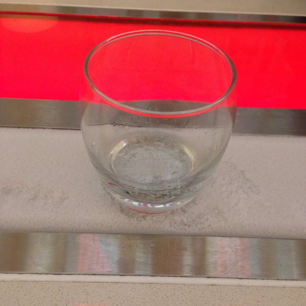 Vodka tasting bar. Use the ice pad on the bar (see photo) to chill your drink between sips.