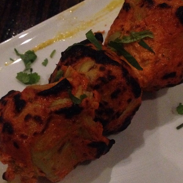 Recommend appetizer: tandoor artichoke hearts. Dip them in the chutneys that come with the crispy bread and it's a nice, different start than the samosa app I typically get with indian food.