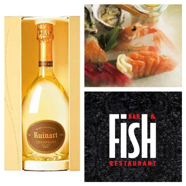 В ресторане #fish действует #специальное предложение. При заказе бутылки #шампанского #Ruinart Blanc #сашими из тунца или лосося в #подарок!!!