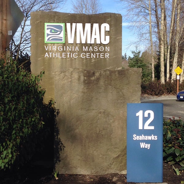 Photo taken at Virginia Mason Athletic Center - Seahawks Headquarters by Carrie S. on 1/25/2015