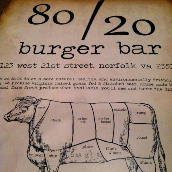 Photo taken at 80/20 Burger Bar by Brian C. on 2/23/2013