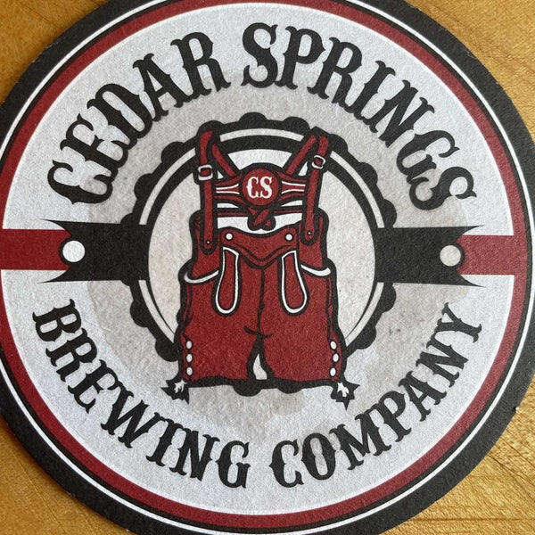 Photo taken at Cedar Springs Brewing Company by Larry J. on 4/29/2023