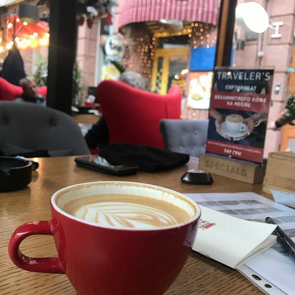 Снимок сделан в Traveler&#39;s Coffee Odessa пользователем Ceren I. 12/30/2019