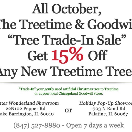 Take advantage of our trade-in sale all October for local customers!