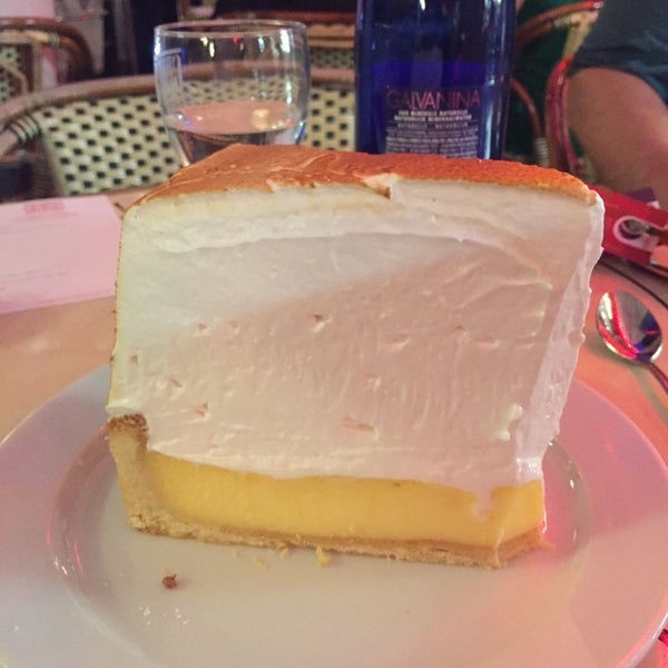 The desert portions are huge! Order the lemon meringue pie!