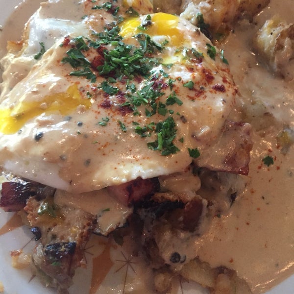 Try the "Hot Mess" for a delectable delight that will taunt your taste buds for breakfast or brunch!