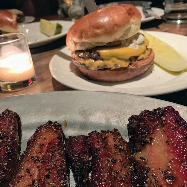 Single cheeseburger, prime rib sandwich, fries, lots of craft beers — happiness