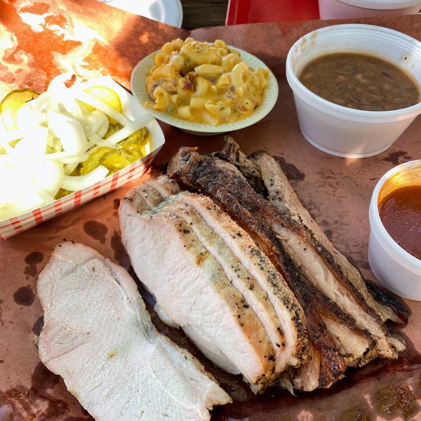 Photo taken at Cooper&#39;s Old Time Pit Bar-B-Que by Noah W. on 1/31/2021