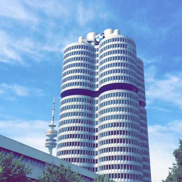 Photo taken at BMW-Hochhaus (Vierzylinder) by Amer A. on 8/4/2015