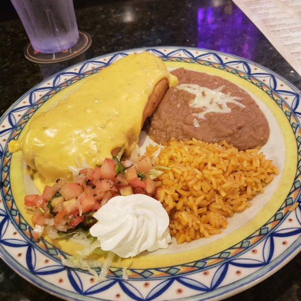 I had the enchilada, it was really good. It was very filling. If you are a queso lover this is the one as its topped with plenty of cheese