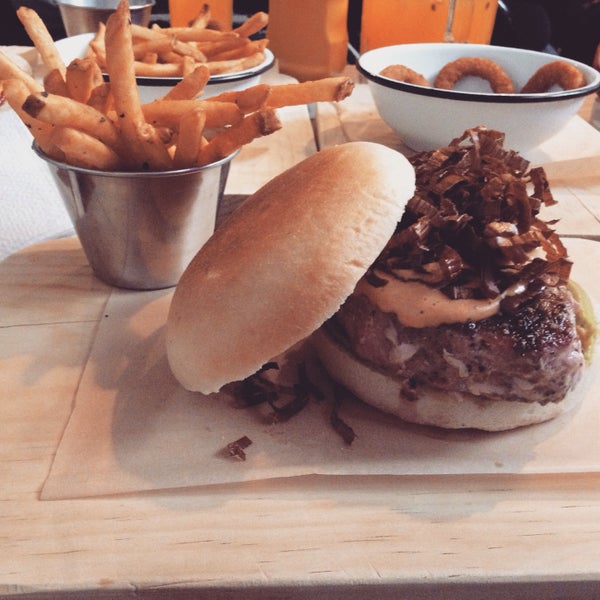 Photo taken at Smokey&#39;s Burger House by AlessaNdra D. on 3/9/2015