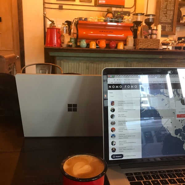 Ordered a latte and it was delicious! But the best part was the big tables, great WiFi, plugs, and good music :) great for working!