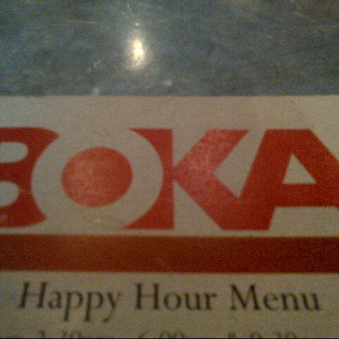 Photo taken at BOKA Restaurant + Bar by Robert on 9/8/2012