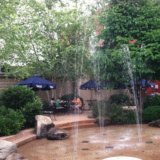 Walk out the back door and relax in the courtyard by the fountain. A great place to eatunch
