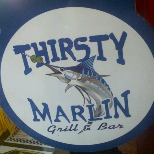 Photo taken at Thirsty Marlin Grill &amp; Bar by TampaBayNightLife.TV G. on 8/7/2012