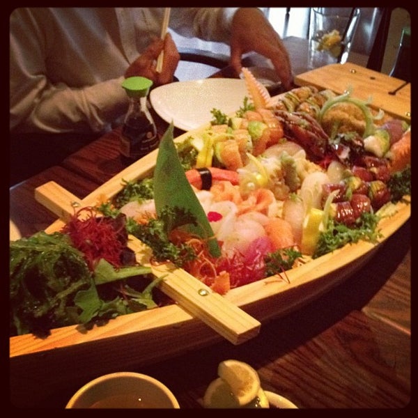 Photo taken at Nagoya Japanese Steakhouse &amp; Sushi by Katrina E. on 7/28/2012