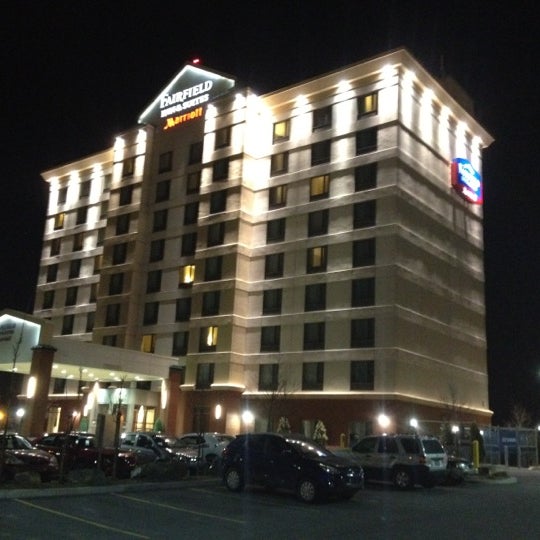 Photo taken at Fairfield Inn &amp; Suites by Marriott Montreal Airport by Paul M. on 4/6/2012