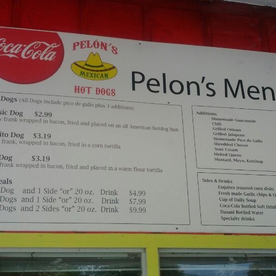 Photo taken at Pelon&#39;s Mexican Hot Dogs by Sean S. on 3/22/2012