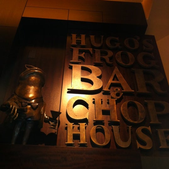 Photo taken at Hugo&#39;s Frog Bar &amp; Chop House by Matthew A. on 4/24/2012