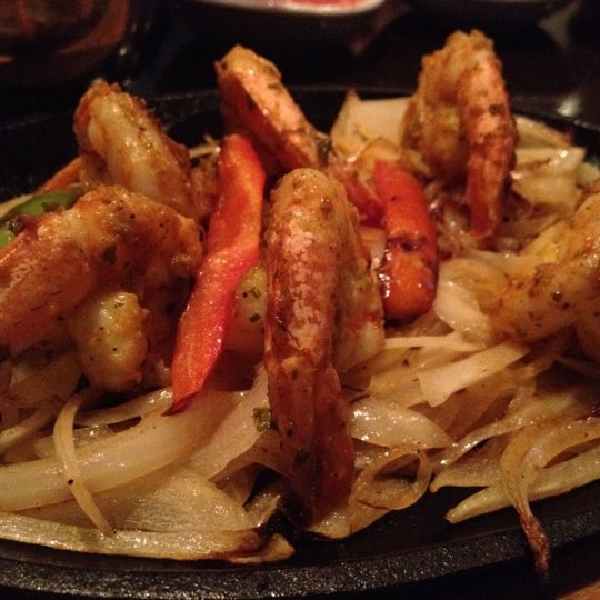 Shrimp fajitas are really good