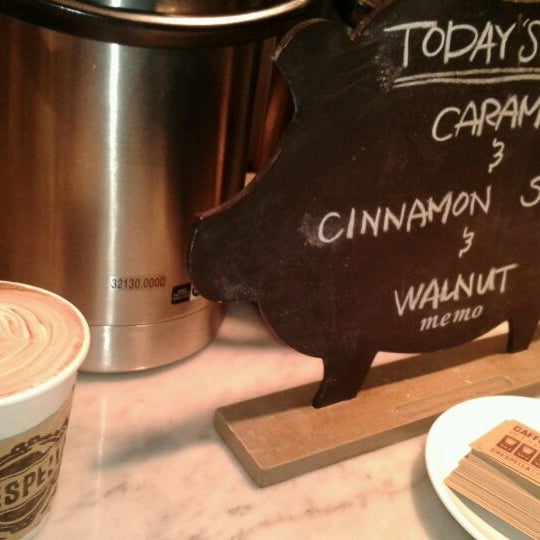 Photo taken at Cusp Crepe and Espresso Bar by Marilyn T. on 2/4/2012