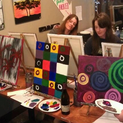 Photo taken at Sipping N&#39; Painting by Joe H. on 2/12/2012